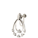 ノンブランド NON BRAND ダイヤモンド 片耳イヤリング ホワイトゴールド K10WG ダイヤモンド イヤリング 10K 10金 Au 416 ホワイトゴールド ティアドロップ