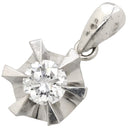 ノンブランド NON BRAND ダイヤ プラチナシルバー Pt900 ダイヤモンド ペンダントトップ 1石 1粒