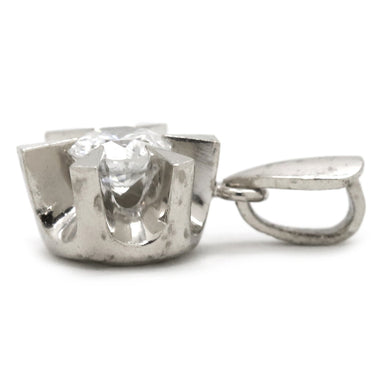 ノンブランド NON BRAND ダイヤ プラチナシルバー Pt900 ダイヤモンド ペンダントトップ 1石 1粒