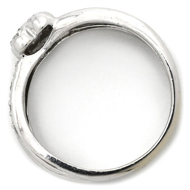 ノンブランド NON BRAND ダイヤリング ホワイトゴールド K14WG ダイヤモンド リング 指輪 ハートモチーフ 5号