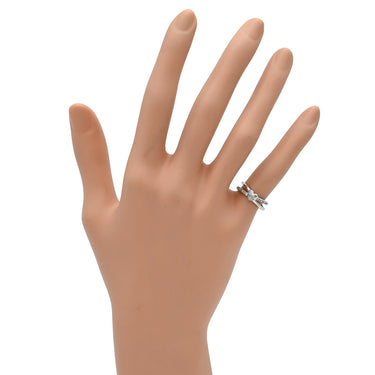 ノンブランド NON BRAND ダイヤリング ホワイトゴールド K14WG ダイヤモンド リング 指輪 ハートモチーフ 5号