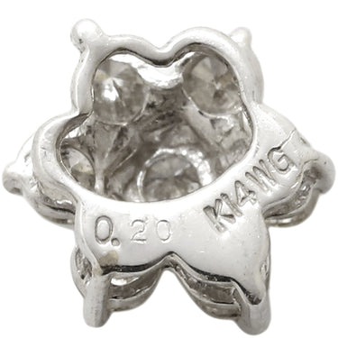 ノンブランド NON BRAND ダイヤモンド プラチナシルバー K14WG ダイヤモンド ペンダントトップ ホワイトゴールド