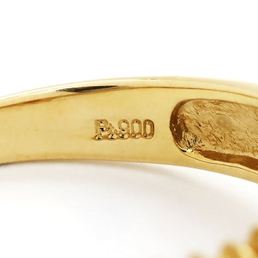 ノンブランド NON BRAND ルビー ダイヤリング イエローゴールド×プラチナシルバー K18YG Pt900 ルビー ダイヤモンド リング 指輪 Pt900 イエローゴールド プラチナ コンビ レッド 赤 11号