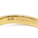 ノンブランド NON BRAND ダイヤリング イエローゴールドXプラチナシルバー K18YG Pt900 ダイヤモンド リング 指輪 コンビリング 1Pダイヤ 8号