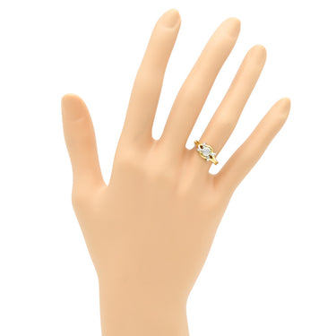 ノンブランド NON BRAND ダイヤリング イエローゴールドXプラチナシルバー K18YG Pt900 ダイヤモンド リング 指輪 コンビリング 1Pダイヤ 8号