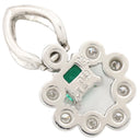 ノンブランド NON BRAND エメラルド ダイヤ プラチナシルバー Pt900 エメラルド ダイヤモンド ペンダントトップ