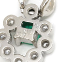 ノンブランド NON BRAND エメラルド ダイヤ プラチナシルバー Pt900 エメラルド ダイヤモンド ペンダントトップ