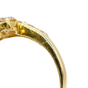 ノンブランド NON BRAND ダイヤリング イエローゴールド K18YG ダイヤモンド リング 指輪 10P 10石 17.5号