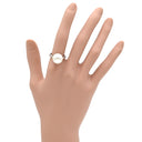 ノンブランド NON BRAND 白蝶パール ダイヤリング プラチナシルバー Pt900 パール ダイヤモンド リング 指輪 1粒 1P 14.5号