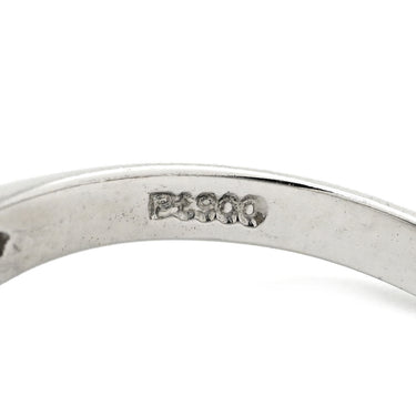 ノンブランド NON BRAND パール ダイヤリング プラチナシルバー Pt900 パール ダイヤモンド リング 指輪 1粒 1P 10.5号