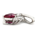 ノンブランド NON BRAND ルビー ダイヤ ホワイトゴールド K18WG ルビー ダイヤモンド ペンダントトップ 赤 レッド ネックレストップ