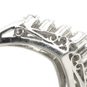 ノンブランド NON BRAND ダイヤリング プラチナシルバー Pt900 ダイヤモンド リング 指輪 V字 Vライン 6.5号