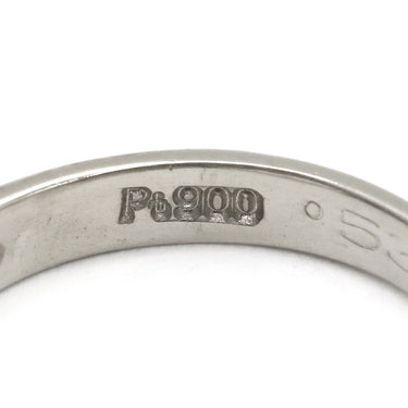 ノンブランド NON BRAND ダイヤリング プラチナシルバー Pt900 ダイヤモンド リング 指輪 V字 Vライン 6.5号