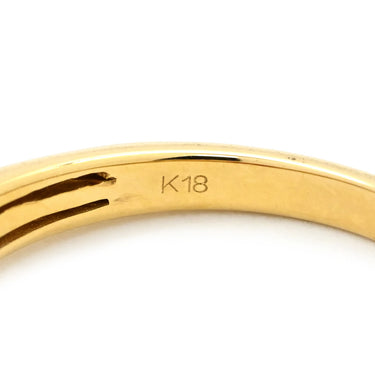 ノンブランド NON BRAND 珊瑚 リング イエローゴールド K18YG 珊瑚 リング 指輪 赤 サンゴ 14号