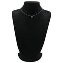ノンブランド NON BRAND ダイヤ クロスペンダント プラチナシルバー Pt900 ダイヤモンド Pt850 ネックレス 十字架 10石 10P