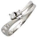 ノンブランド NON BRAND ダイヤリング プラチナシルバー Pt900 ダイヤモンド リング 指輪 5石 5粒 10号