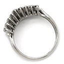 ノンブランド NON BRAND ダイヤリング プラチナシルバー Pt900 ダイヤモンド リング 指輪 V字 Vライン 8号