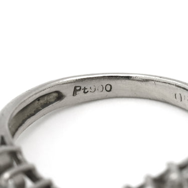 ノンブランド NON BRAND ダイヤリング プラチナシルバー Pt900 ダイヤモンド リング 指輪 V字 Vライン 8号