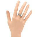 ノンブランド NON BRAND ダイヤリング プラチナシルバー Pt900 ダイヤモンド リング 指輪 V字 Vライン 8号