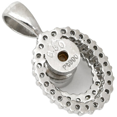 ノンブランド NON BRAND ダイヤ プラチナシルバー Pt900 ダイヤモンド ペンダントトップ ネックレストップ