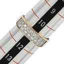 ノンブランド NON BRAND コンビダイヤ リング イエローゴールドXプラチナシルバー K18YG Pt900 ダイヤモンド リング 指輪 一文字 18K YG Pt 11号