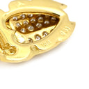 ノンブランド NON BRAND ムーンストーン ダイヤペンダント イエローゴールド K18YG ダイヤモンド ムーンストーン ネックレス スカラベモチーフ 750 18K