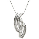 ノンブランド NON BRAND ダイヤペンダント ホワイトゴールド K18WG ダイヤモンド ネックレス 750 18K