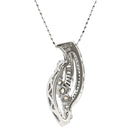 ノンブランド NON BRAND ダイヤペンダント ホワイトゴールド K18WG ダイヤモンド ネックレス 750 18K