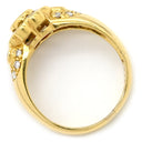 ノンブランド NON BRAND ルビー ダイヤ リング イエローゴールド K18YG ルビー ダイヤモンド リング 指輪 Au750 18K 18金 レッド 赤 13.5号