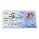 ノンブランド NON BRAND ルビー ダイヤ リング イエローゴールド K18YG ルビー ダイヤモンド リング 指輪 Au750 18K 18金 レッド 赤 13.5号