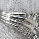 ノンブランド NON BRAND ダイヤリング プラチナシルバー Pt900 ダイヤモンド リング 指輪 V字 Vライン 16号