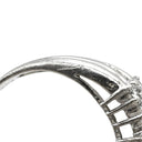 ノンブランド NON BRAND ダイヤリング プラチナシルバー Pt900 ダイヤモンド リング 指輪 V字 Vライン 16号