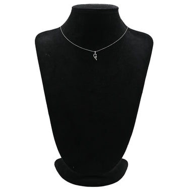 ノンブランド NON BRAND ダイヤペンダント ホワイトゴールド K18WG ダイヤモンド ネックレス 1P 1粒