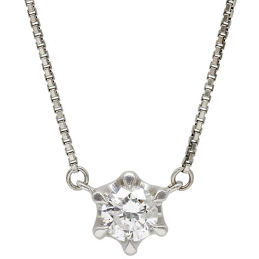 ノンブランド NON BRAND ダイヤペンダント プラチナシルバー Pt850 ダイヤモンド ネックレス ダイヤモンド 1p 1粒