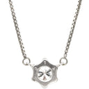 ノンブランド NON BRAND ダイヤペンダント プラチナシルバー Pt850 ダイヤモンド ネックレス ダイヤモンド 1p 1粒