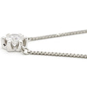 ノンブランド NON BRAND ダイヤペンダント プラチナシルバー Pt850 ダイヤモンド ネックレス ダイヤモンド 1p 1粒