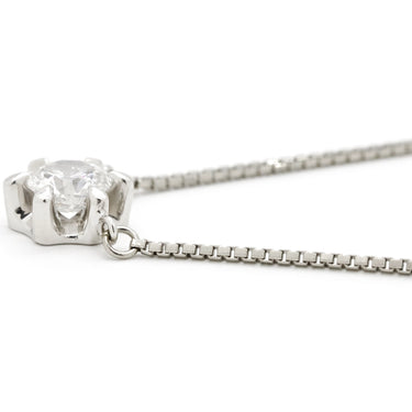 ノンブランド NON BRAND ダイヤペンダント プラチナシルバー Pt850 ダイヤモンド ネックレス ダイヤモンド 1p 1粒