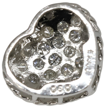 ノンブランド NON BRAND ハート ダイヤ プラチナシルバー Pt900 ダイヤモンド ペンダントトップ