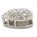 ノンブランド NON BRAND ハート ダイヤ プラチナシルバー Pt900 ダイヤモンド ペンダントトップ