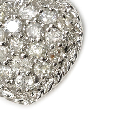 ノンブランド NON BRAND ハート ダイヤ プラチナシルバー Pt900 ダイヤモンド ペンダントトップ