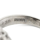 ノンブランド NON BRAND クリソベリル キャッツアイ ダイヤ リング プラチナシルバー Pt900 クリソベリルキャッツアイ ダイヤモンド リング 指輪 猫目石 プラチナ 日付・イニシャルの刻印あり 8号