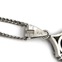 ノンブランド NON BRAND サファイア ダイヤモンド プラチナシルバー Pt900 Pt850 サファイア ダイヤモンド ネックレス Pt850 Pt900 ドロップ ペンダント ダイヤ 青