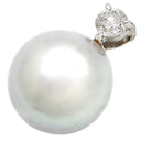 ノンブランド NON BRAND パール ダイヤモンド ホワイトゴールド パール ダイヤモンド WG ペンダントトップ 1P 1粒