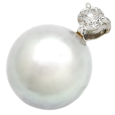 ノンブランド NON BRAND パール ダイヤモンド ホワイトゴールド パール ダイヤモンド WG ペンダントトップ 1P 1粒