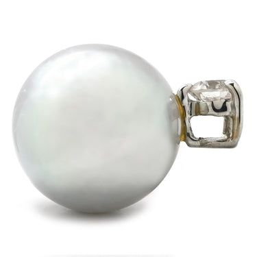 ノンブランド NON BRAND パール ダイヤモンド ホワイトゴールド パール ダイヤモンド WG ペンダントトップ 1P 1粒