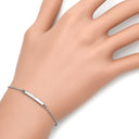 ノンブランド NON BRAND ダイヤ ブレス ホワイトゴールド ダイヤモンド K9WG ブレスレット WG PWG9