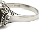 ノンブランド NON BRAND 黒蝶パール ダイヤリング プラチナシルバー Pt900 パール ダイヤモンド リング 指輪 1粒 1P 12号