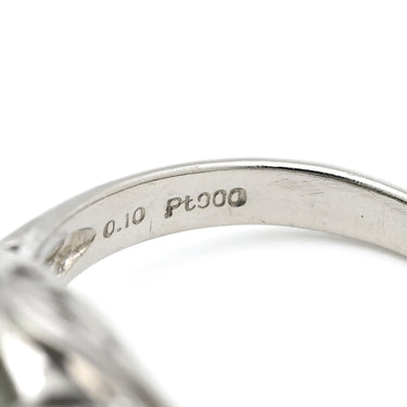 ノンブランド NON BRAND 黒蝶パール ダイヤリング プラチナシルバー Pt900 パール ダイヤモンド リング 指輪 1粒 1P 12号