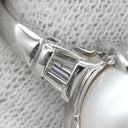 ノンブランド NON BRAND 白蝶パール ダイヤリング プラチナシルバー Pt900 パール ダイヤモンド リング 指輪 1粒 1P 13号