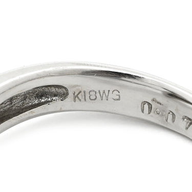 ノンブランド NON BRAND 黒蝶パール ダイヤリング ホワイトゴールド K18WG パール ダイヤモンド リング 指輪 1粒 1P 11号